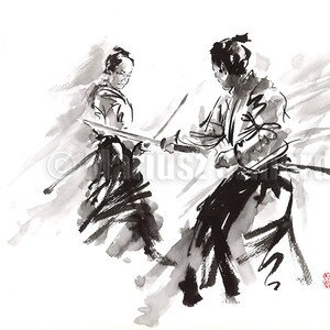 Samurai Home Decor, Samurai Paintings, Samurai Wall Decor, Samurai Home & Living Father's Day Gift Idea Father's Day Gift Idea image 5