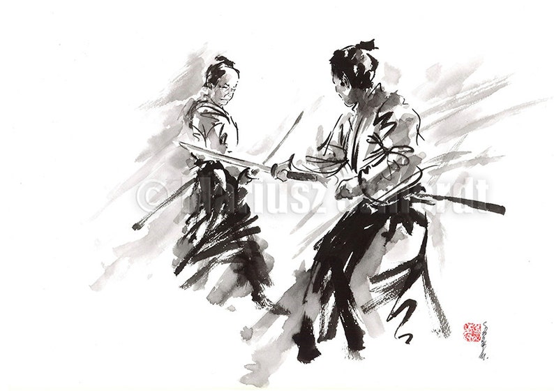 Samurai Home Decor, Samurai Paintings, Samurai Wall Decor, Samurai Home & Living Father's Day Gift Idea Father's Day Gift Idea image 5