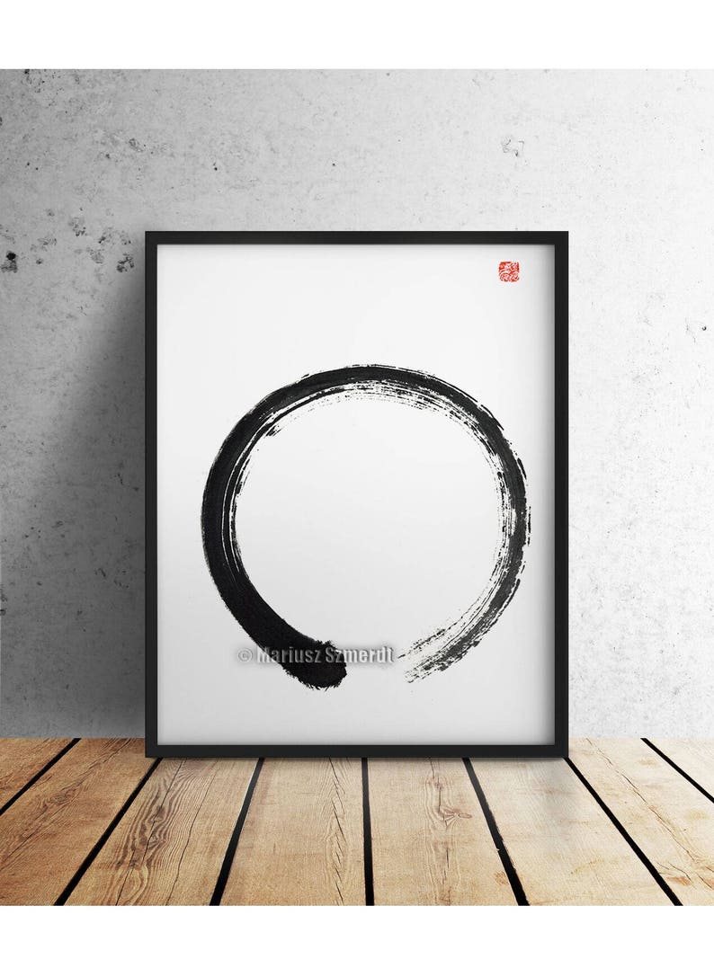 Enso Zen Painting Zen Zen Art Minimalist Artwork Buddhist Etsy UK