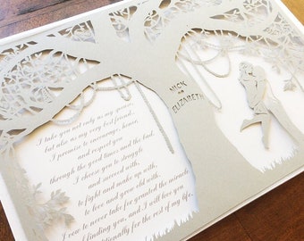 Custom Anniversary Gift - Paper Wedding Gift - Tailor-made Handcut Papercut  - Bespoke Interior Art  - Personalized papercut