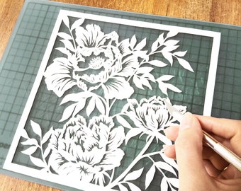 Online Papercutting Workshop – DIY Paper Art, Printable Template