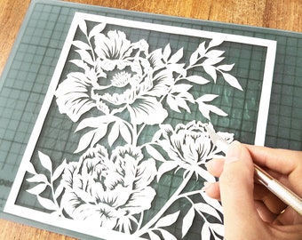 Online workshop papercutting - Self isolation diy - DIY papercutting - Paper Cut Instructions - Do it Yourself - Paper Art - Paper Cut Out