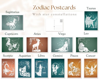 Postcards Zodiac Signs