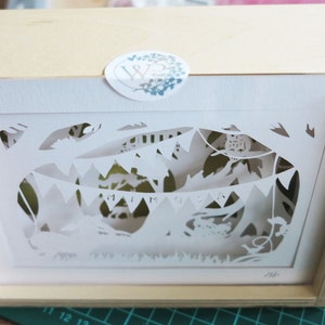 Machine Cut Papercut Nightlight Details Hand Cut - Paper Cut Out ...