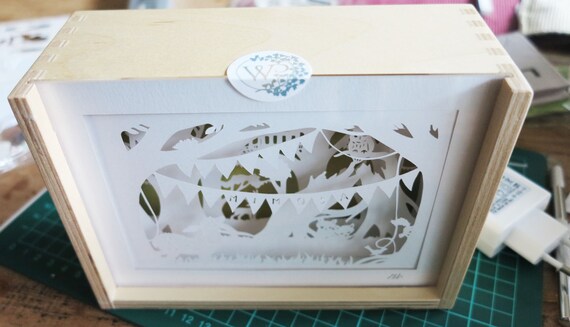 ①Rabbit-PaperCutting- 10 Pcs Hollow Cutout Paper HTCC – OBUJO