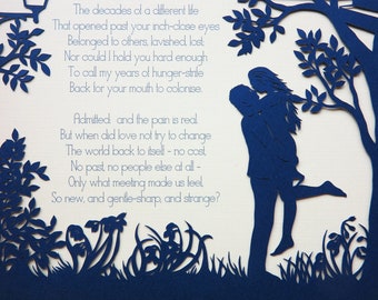 Custom Paper Cut Art – Personalized Anniversary Gift