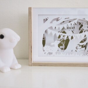 Machine Cut Papercut Nightlight Details Hand Cut - Paper Cut Out ...