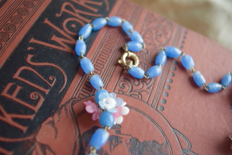 Italian Art Glass Necklace Vintage Venetian BIRD Blown Glass Necklace