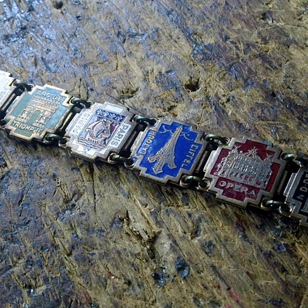 Vintage ENamel PARIS Bracelet