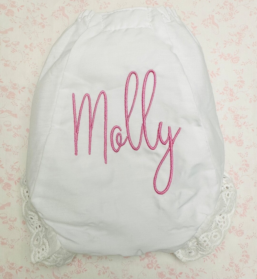 Baby Eyelet Name Bloomers, Personalized Embroidered Bloomers, Eyelet ...