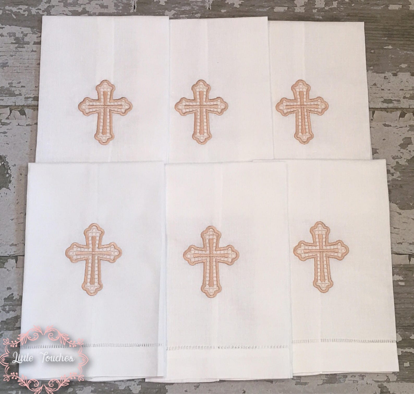 Religious Hand Towel Cross Hand Towel Linen Hand Towel Etsy