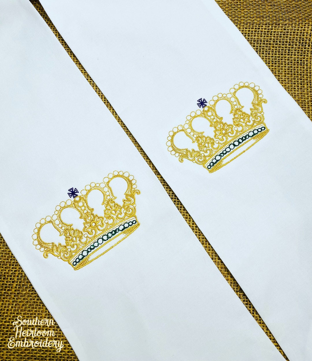 mardi gras wreath sash