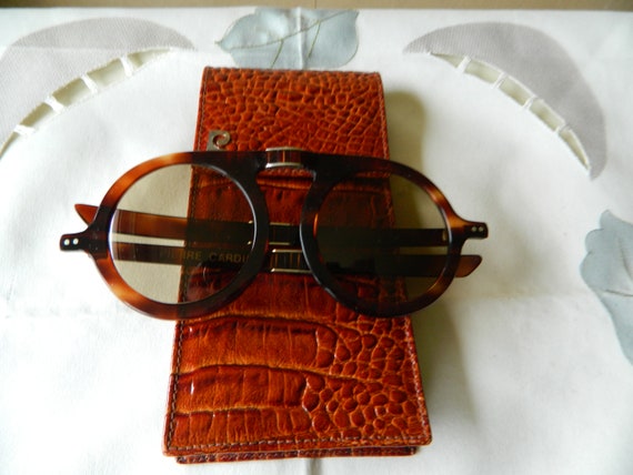 本物のヴィンテージ レア ピエール カルダン 折りたたみサングラス  