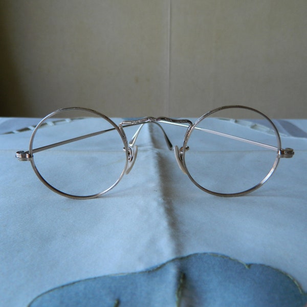 True vintage rare American Optical CORTLAND Vergoldete BRILLENBRILLEN, Made in U S A 40'er Jahre. Exc*)*