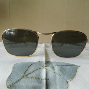 True Vintage Rare Gold Filled Sunglasses. Made in England. 50&#39;s-60&#39;s