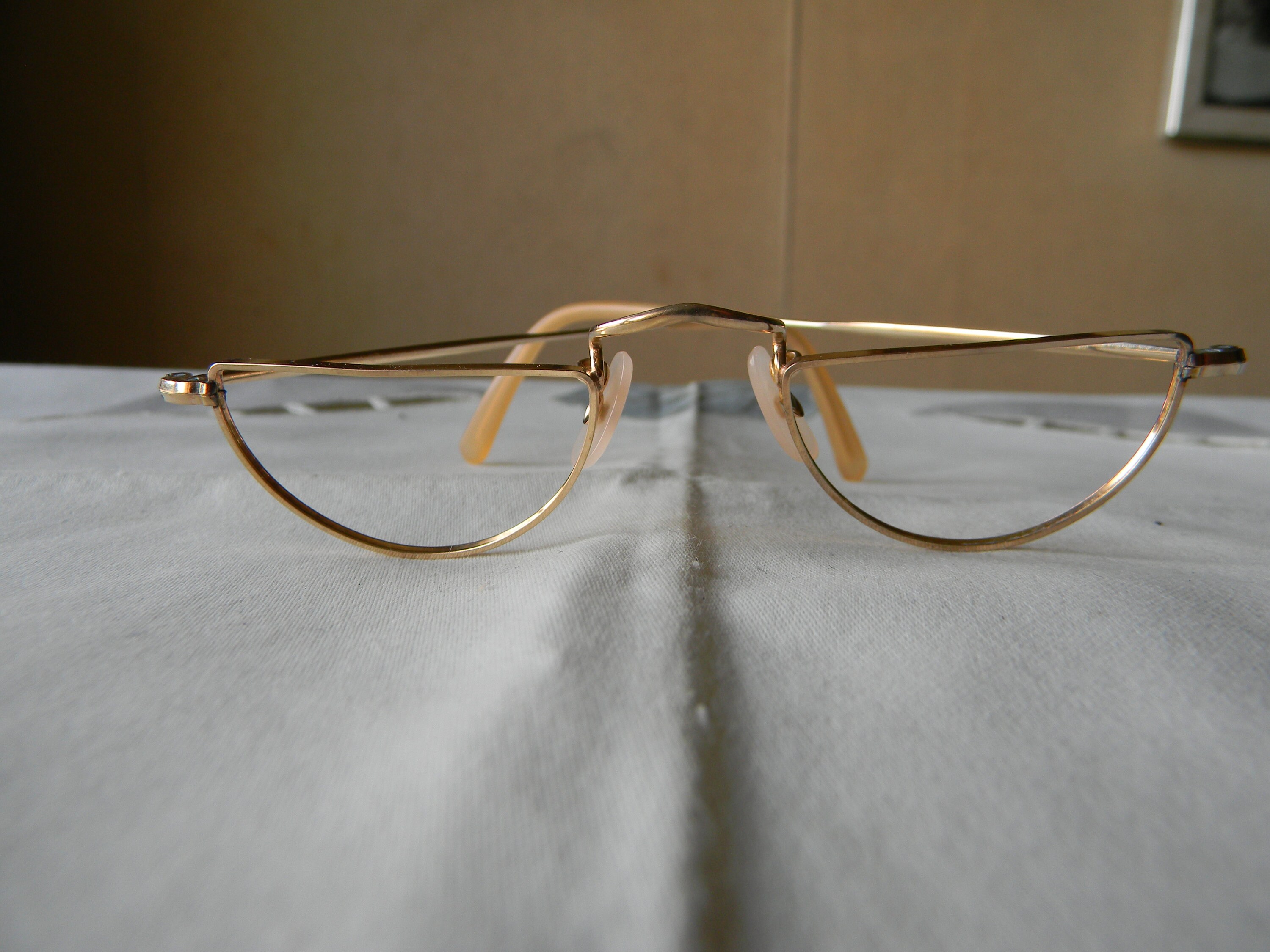 True Vintage Eyeglasses Frame. Made in England.algha Gold Filled 