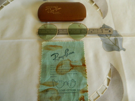 True Vintage Rare B&L Ray Ban Clip On Sunglasses … - image 8