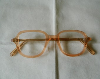 Vintage Round Panto Eyeglasses Frame: Handmade in England, 40s-50s NOS