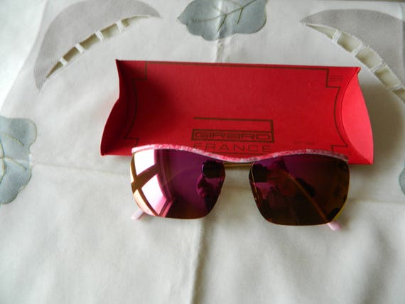 Vintage Red Girard Sunglasses Vintage 80s Red Girard French Sunglasses | eBay main image 4
