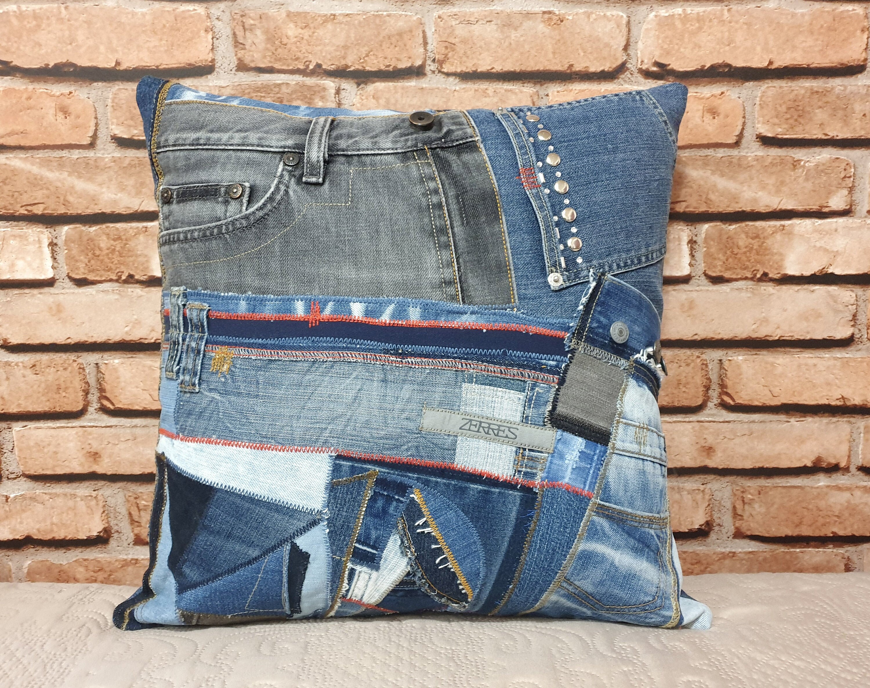 denim cushion covers