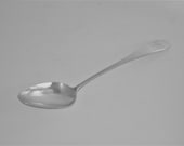 Nathan Storrs Coin Silver Coffin End Tablespoon Serving Spoon Northampton MA circa 1791-1833