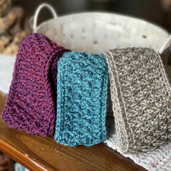 Neve Alpine Stitch Headband Crochet Pattern; PDF Download Only; Winter Headband for Women; Winter Women's Accessory; Crochet Pattern