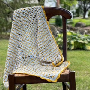 Blissful Blocks Baby Blanket crochet pattern; PDF Download Only; Crochet Baby Blanket Pattern