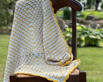 Blissful Blocks Baby Blanket crochet pattern; PDF Download Only; Crochet Baby Blanket Pattern