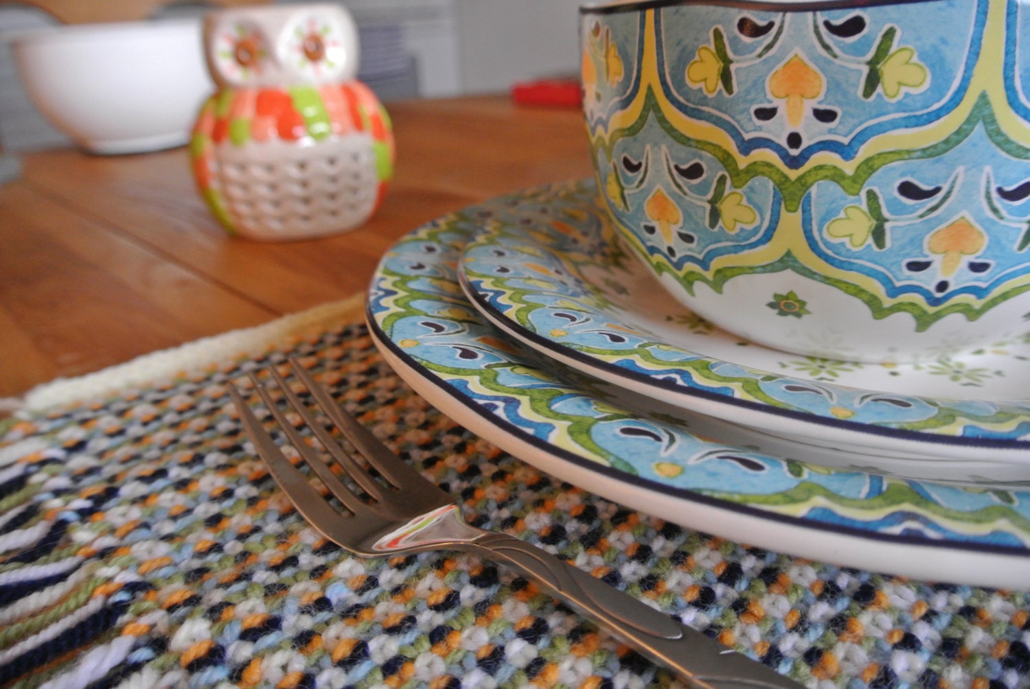 Knit Linen Stitch Placemats Pattern PDF Download ONLY Kitchen Accessory