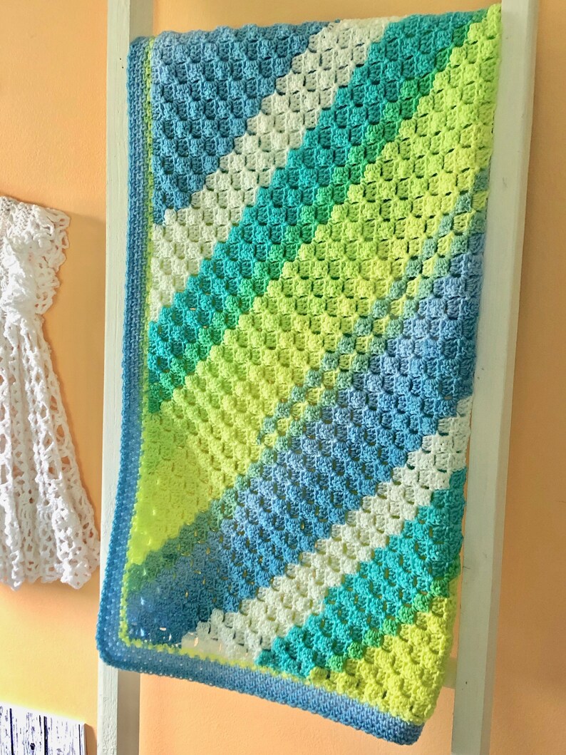 C2C Crochet Rectangle Baby Blanket Pattern Pdf Download Only Digital