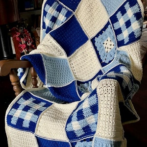 Fireside Throw Blanket Crochet Pattern; PDF Download Only; Crochet Sampler Blanket; Winter Warm Crochet Blanket Pattern