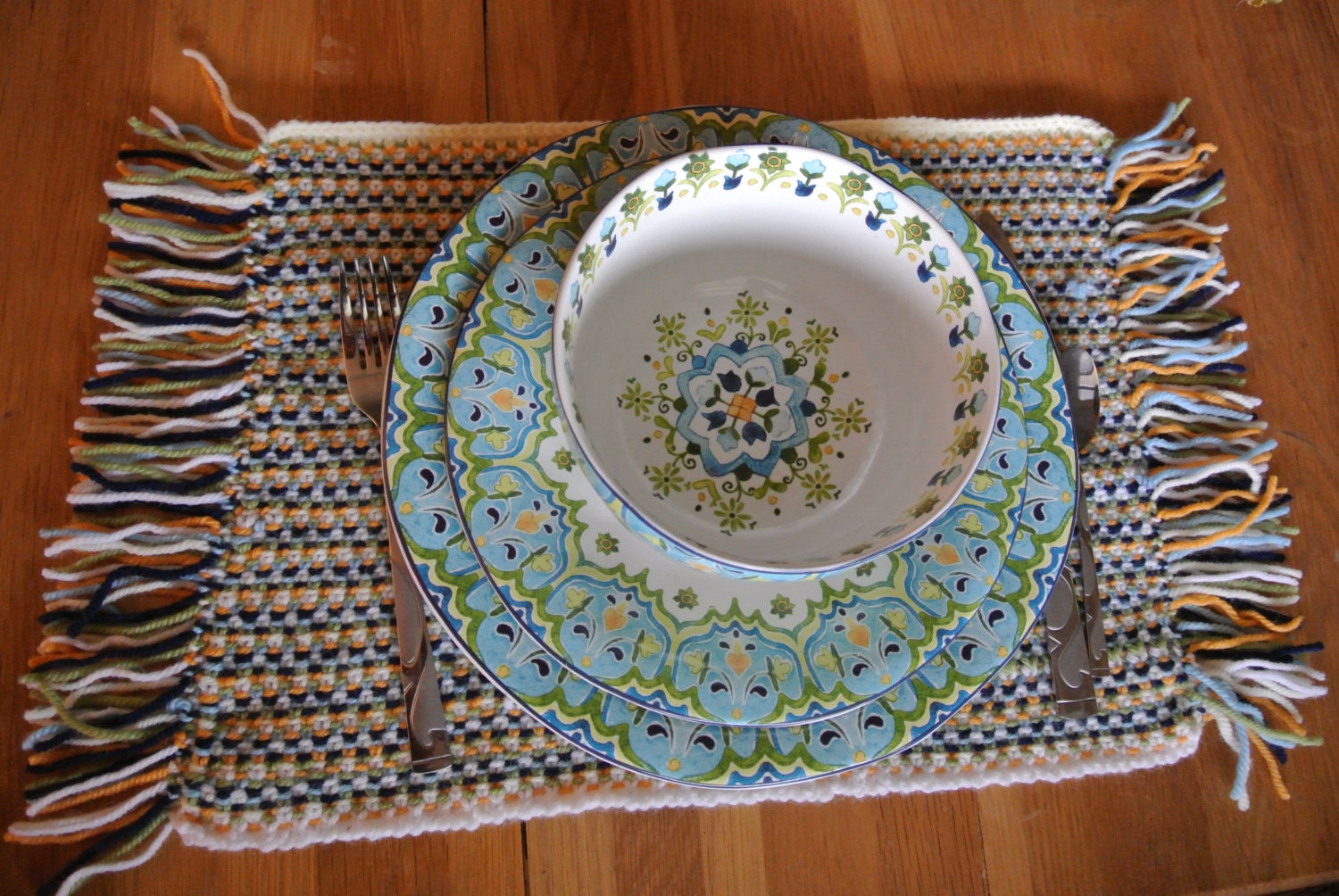 Knit Linen Stitch Placemats Pattern PDF Download ONLY Kitchen Accessory