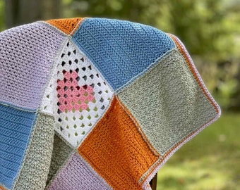 The Raleigh Dog Blanket Crochet Pattern; PDF Download Only; An easy dog blanket crochet pattern