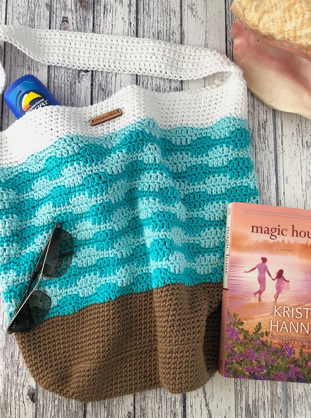 Smooth Waves Beach Tote Crochet Pattern; PDF Download Only; Crochet ...