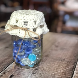Mason Jar Doily; Crochet Pattern; PDF Download Only; Crochet Doily Pattern; Topper for Mason Jar