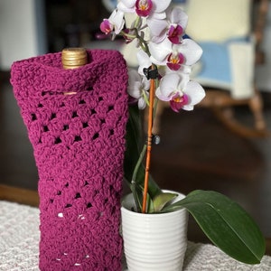 The Seneca Wine Bottle Tote Crochet Pattern; PDF Download Only; Crochet ...
