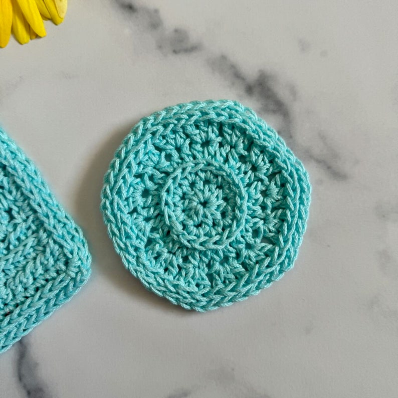 Cordelia Spa Set Crochet Pattern PDF Download Only Crochet Washcloth Crochet Soap Cozy Crochet Face Scrubby Crochet Home Decor image 6