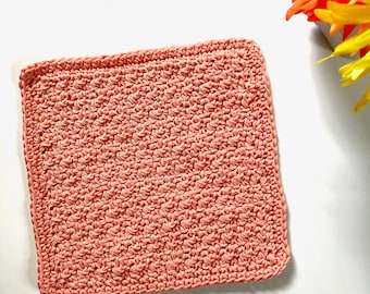 Crochet Seed Stitch Washcloth Pattern; PDF Download Only; Crochet Pattern; Digital Download