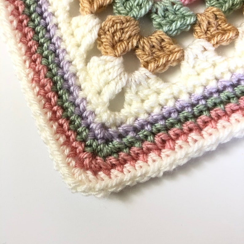 Farmhouse Granny Baby Blanket PDF Download Only Granny Square blanket Crochet pattern Crochet baby blanket pattern image 2