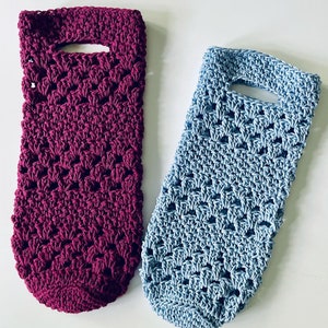 The Seneca Wine Bottle Tote Crochet Pattern; PDF Download Only; Crochet ...