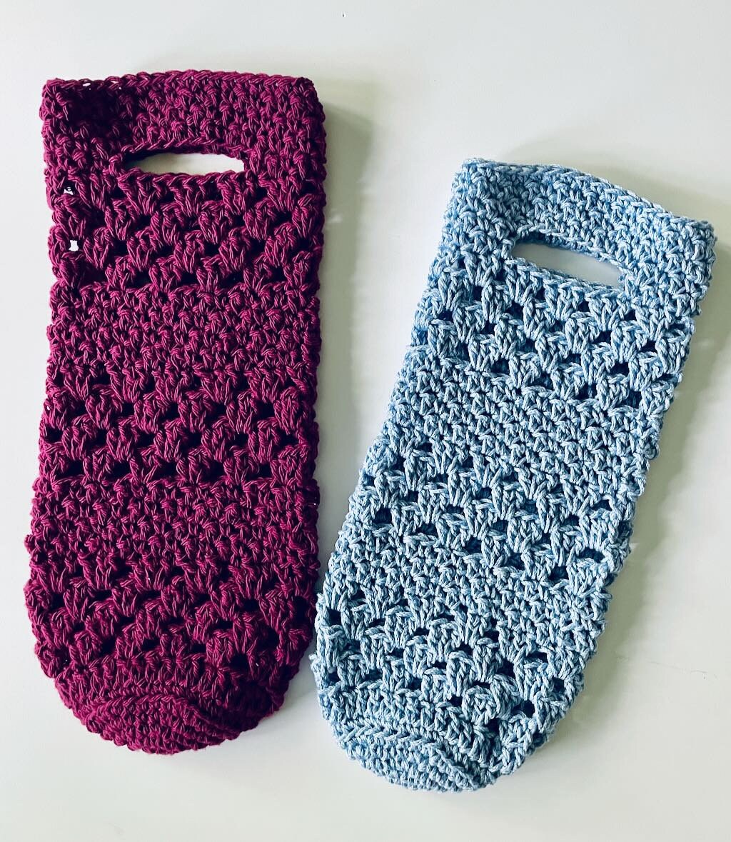 The Seneca Wine Bottle Tote Crochet Pattern; PDF Download Only; Crochet ...