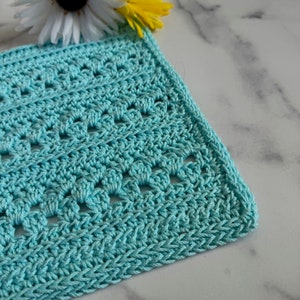 Cordelia Spa Set Crochet Pattern PDF Download Only Crochet Washcloth Crochet Soap Cozy Crochet Face Scrubby Crochet Home Decor image 4