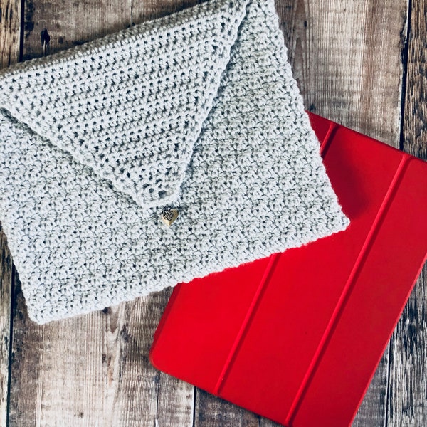 Tablet Envelope Crochet Pattern; PDF Download Only; Crochet Pattern; Tech Accessory; Pattern for Tablet