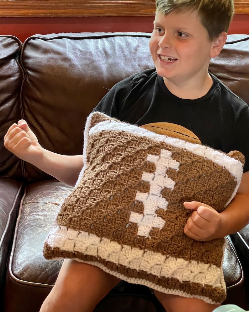 Football Pillow Crochet Pattern PDF Download Only I Love Etsy