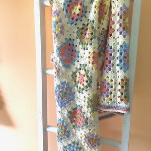 Farmhouse Granny Baby Blanket PDF Download Only Granny Square blanket Crochet pattern Crochet baby blanket pattern image 6