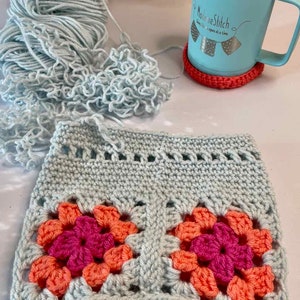 Briar Rose Bag crochet pattern PDF Download Only Granny Square Drawstring Bag Crochet Pattern image 7