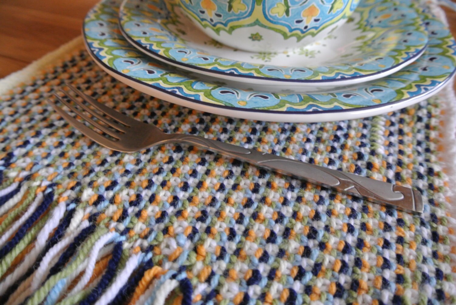 Knit Linen Stitch Placemats Pattern PDF Download ONLY Kitchen Accessory