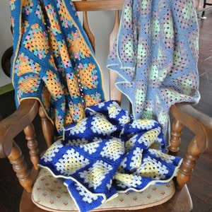 Granny's Little Baby Blanket Crochet Pattern - Pdf DOWNLOAD ONLY; Granny square pattern; Crochet
