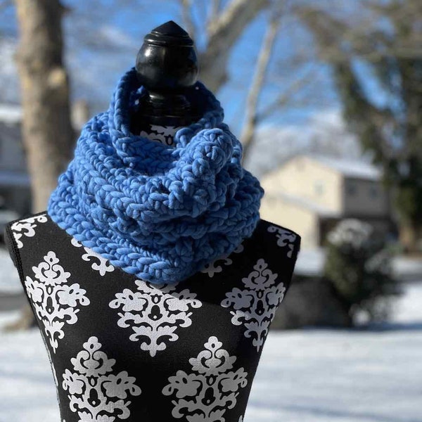 The Big Sky Cowl crochet pattern; PDF Download Only; Oversized handmade cowl; Super Bulky Weight crochet cowl