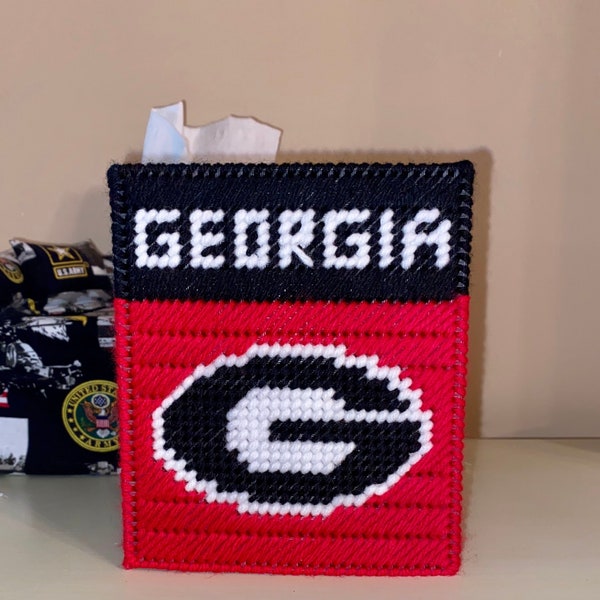 Georgia Bulldogs Tissue Box Cover
